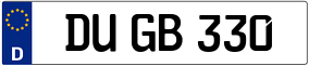 Trailer License Plate